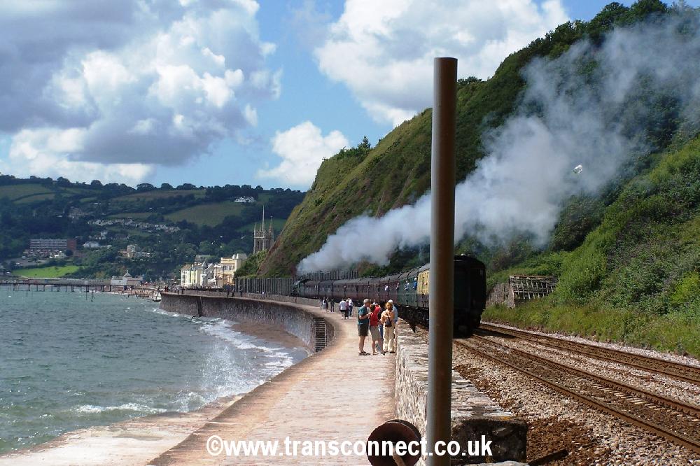 Steam Special Teignmouth Sea Wall 4 080707.JPG